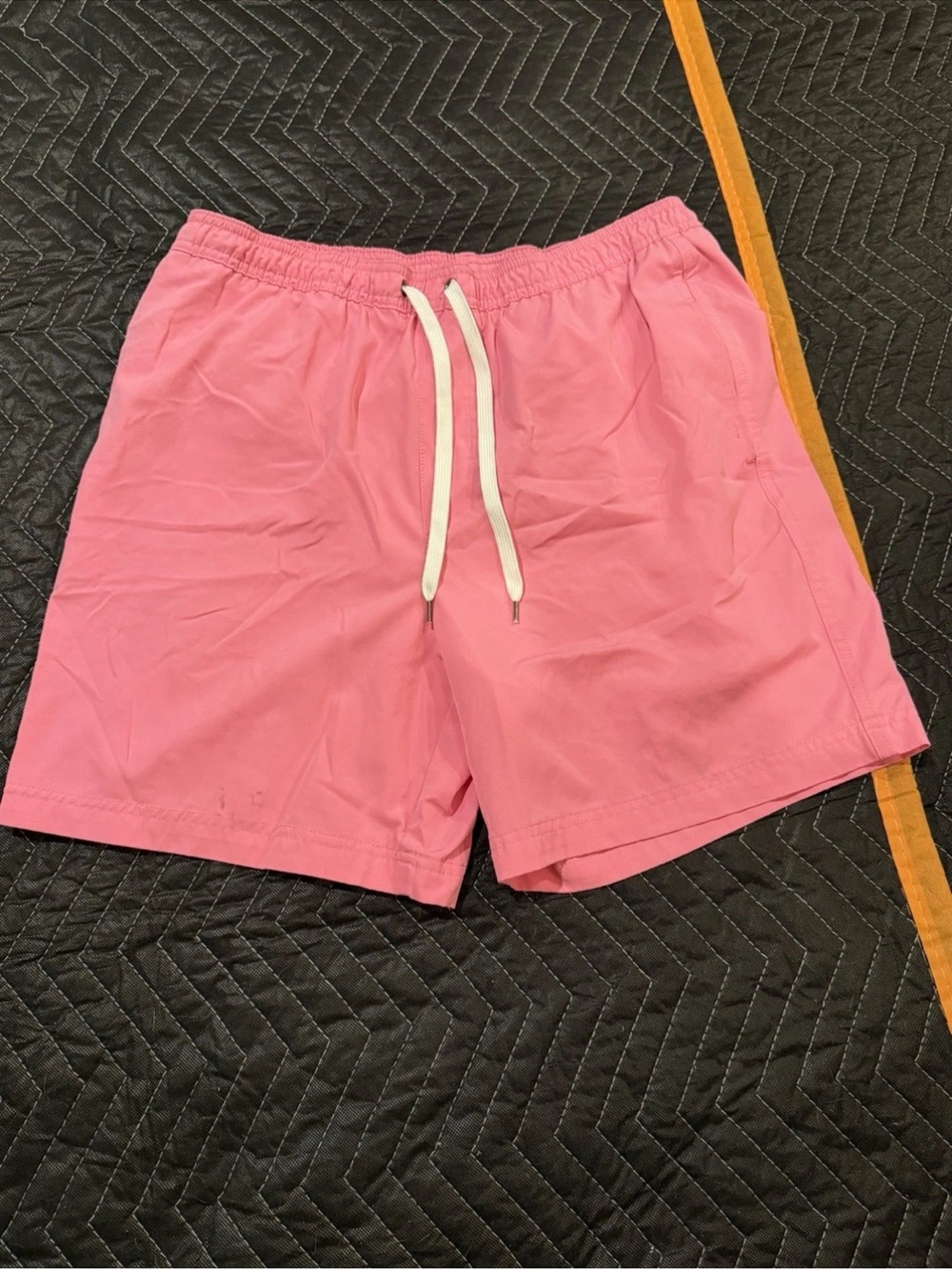Sonoma Pink Men's Swim Trunks with White Drawstring